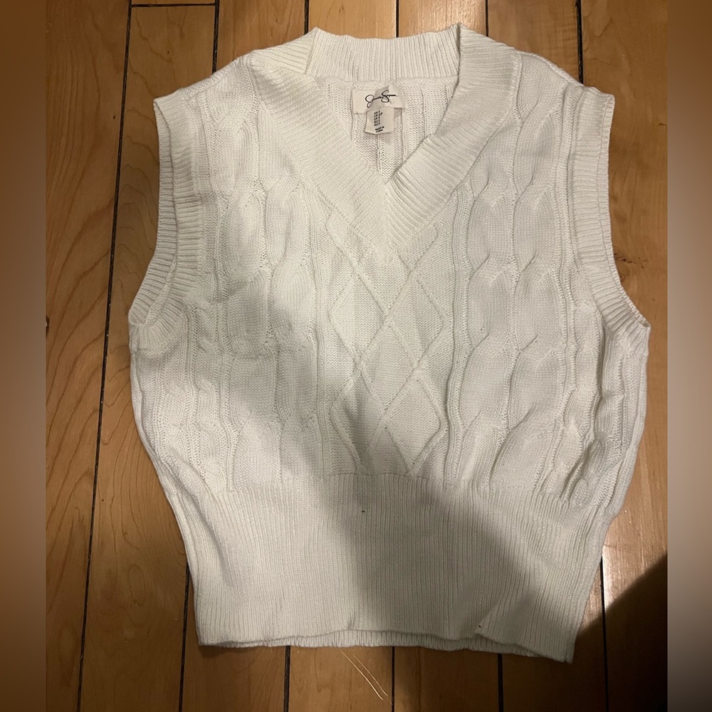 White Sweater Vest